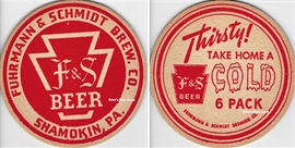 F&S Thirsty Beer Coaster