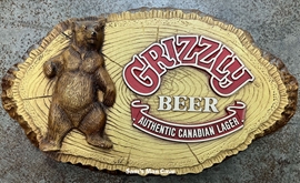 Grizzly Beer Sign