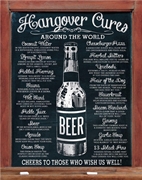 Hangover Cures Metal Sign