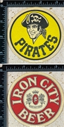 Iron City Beer Pirates Beer Coaster