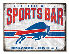 Buffalo Bills Sports Bar Metal Sign