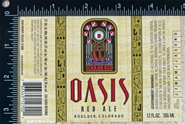Oasis Red Ale Beer Label