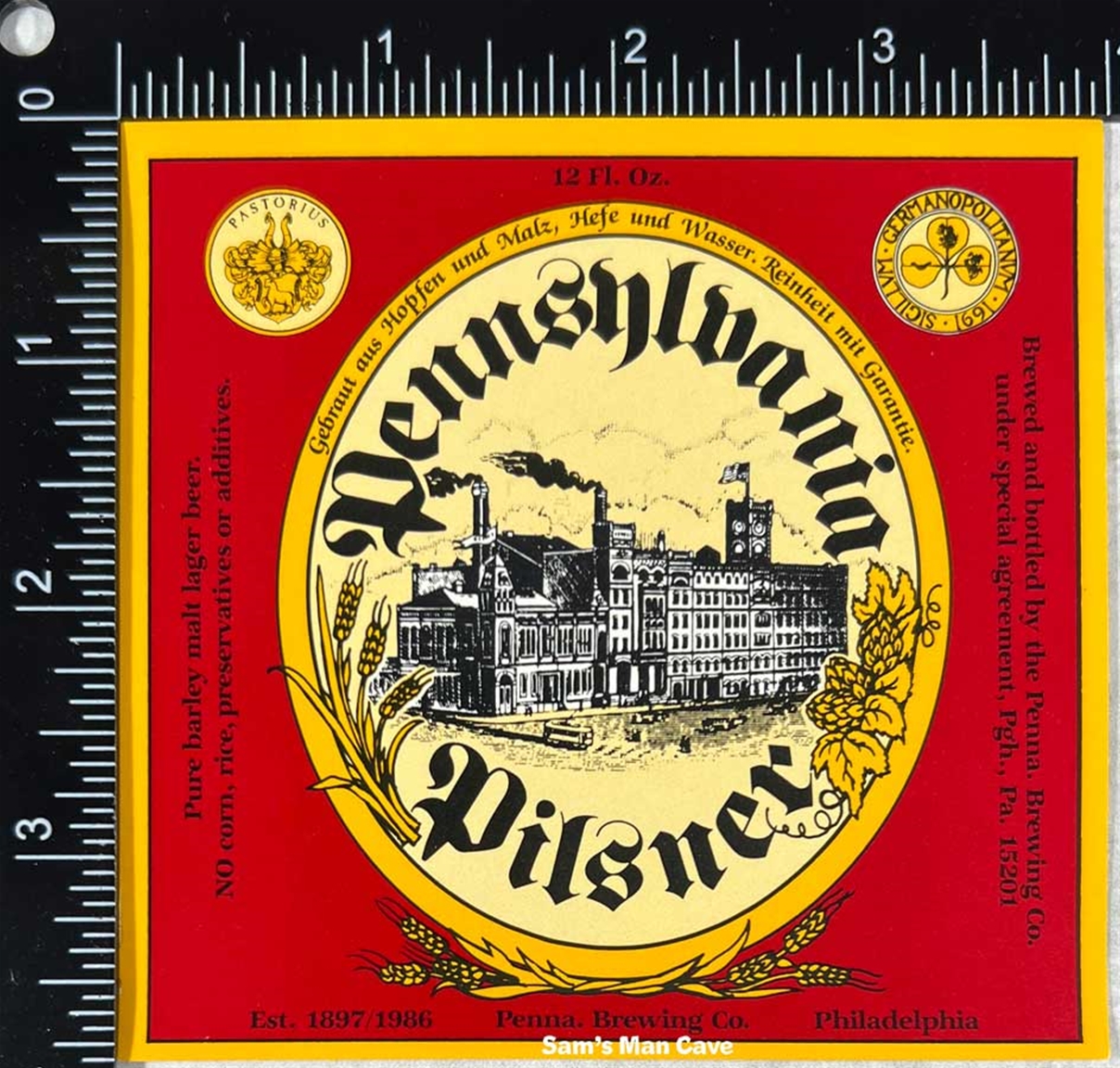 Pennsylvania Pilsner Beer Label