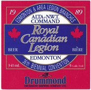 Royal Canadian Legion Beer Biere Label