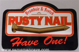Rusty Nail Pin Back