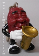 California Raisin Sax Player Keychain