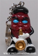 California Raisin Sax Player Keychain