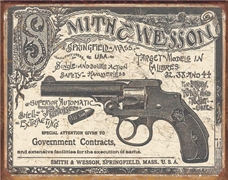 Smith & Wesson Government Contracts Metal Sign