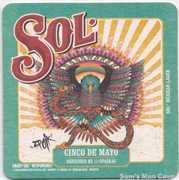 Sol Cinco De Mayo Beer Coaster