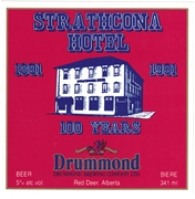 Strathcona Hotel 100 Years Beer Biere Label