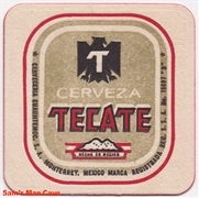 Tecate Beer Coaster