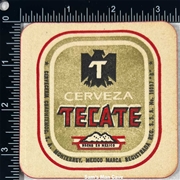 Tecate Beer Coaster
