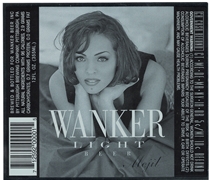 Wanker Light Mejil Beer Label