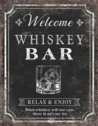 Whiskey Bar Metal Sign