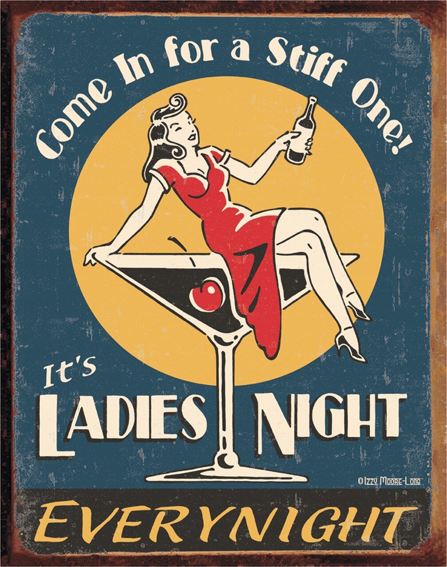 Ladies Night Tin Sign
