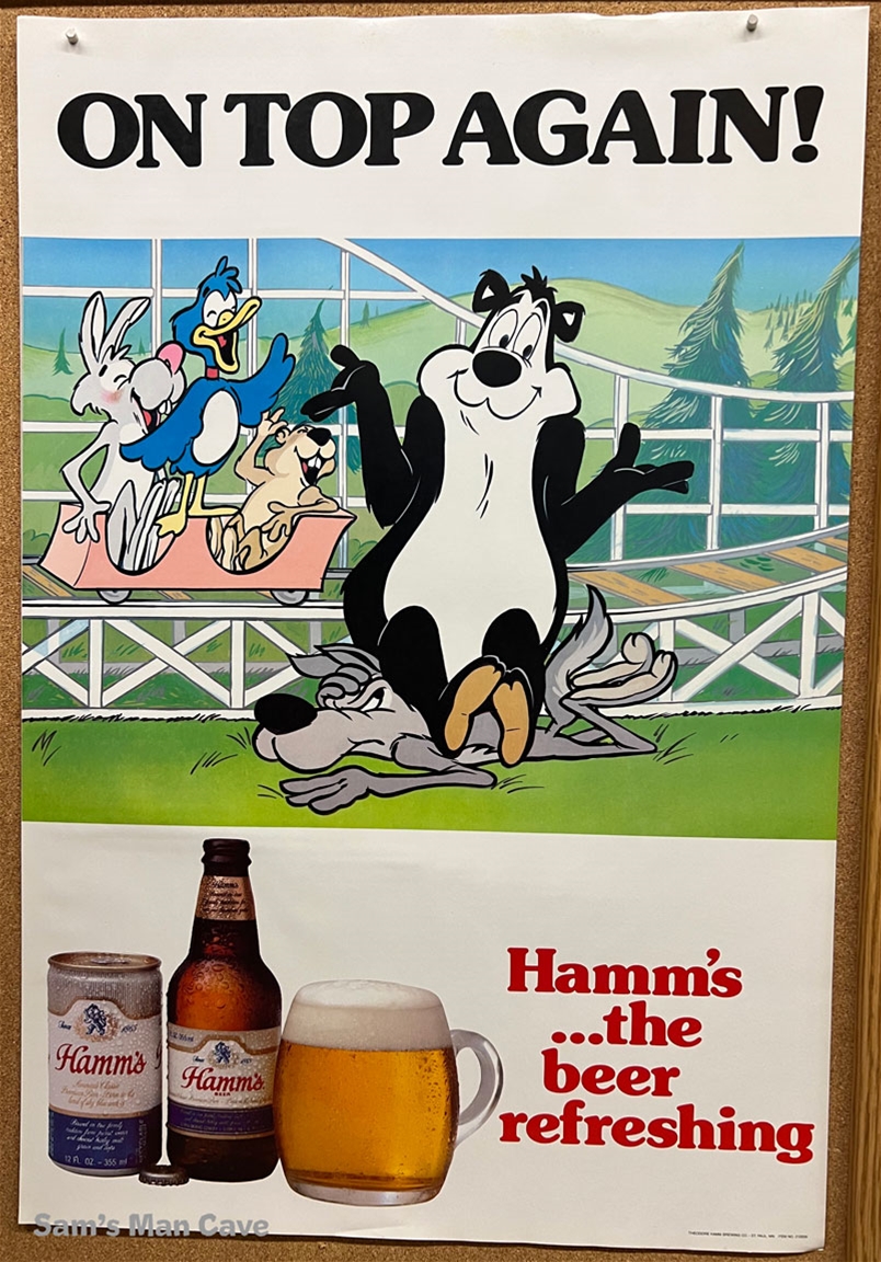 Hamm's On Top Beer Poster