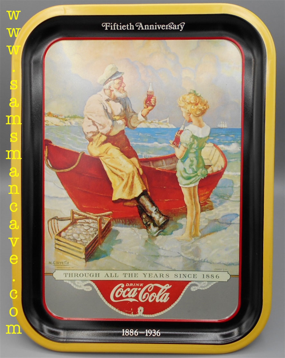 Coca Cola Fiftieth Anniversary Tray