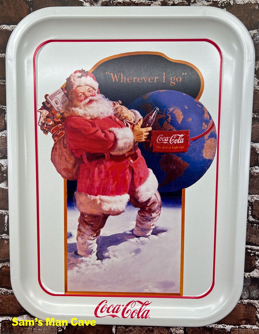Coca Cola Santa Wherever I Go Tray