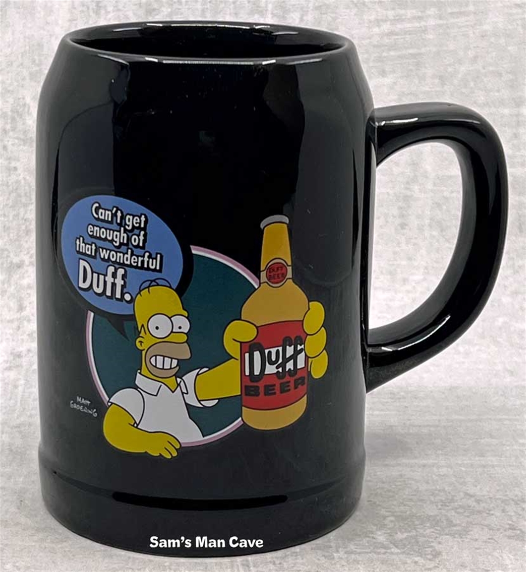 Simpsons Duff Black Mug
