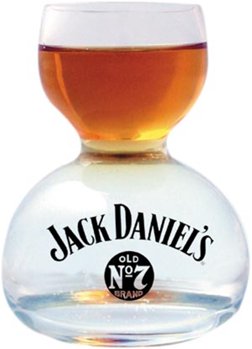Jack Daniels Whiskey on Water Shot Glass