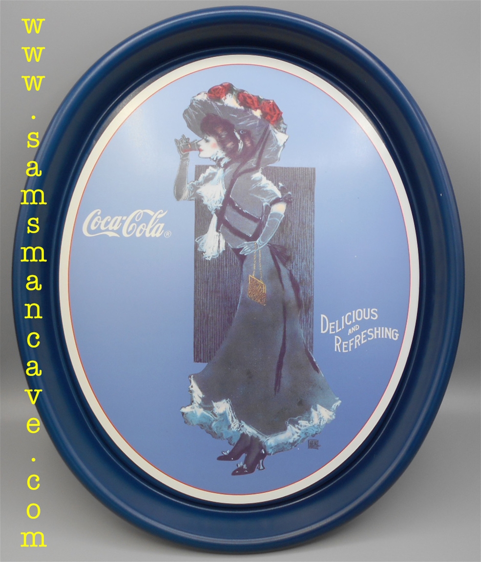 Coca Cola 1912 Calendar Lady Tray