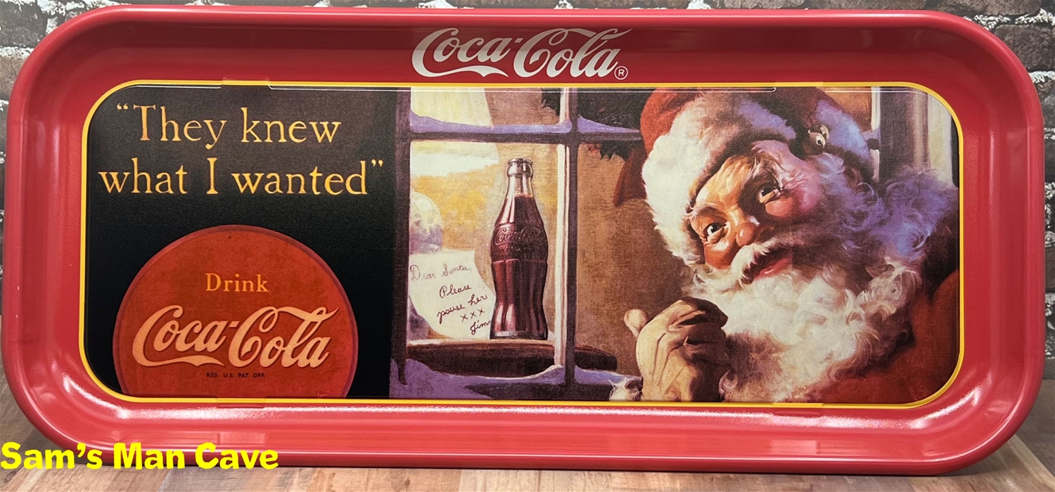 Coca Cola Santa They Knew What I Wanted Tray
