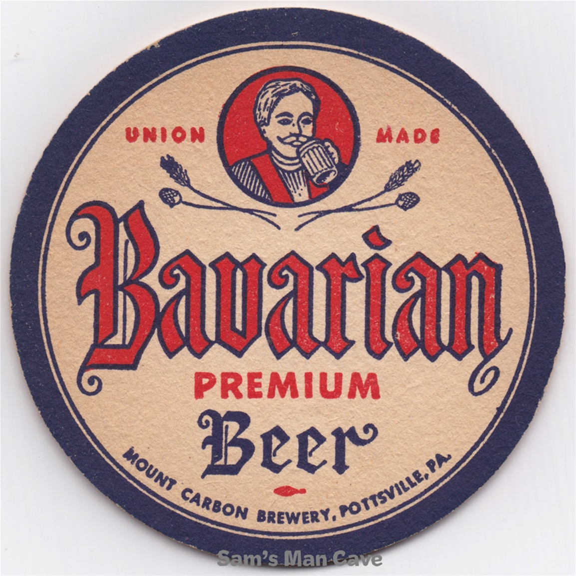 Bavarian Premium Beer Union Made Beer Coaster