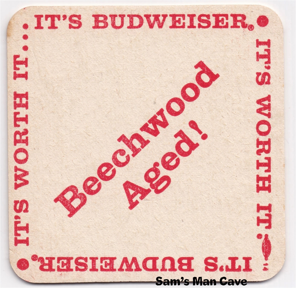 Budweiser Beechwood Aged Beer Coaster