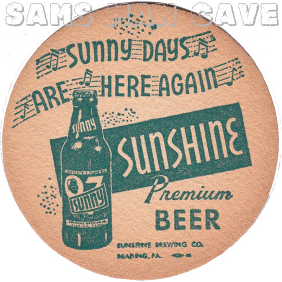 Sunshine Sunny Days Are Here Again Beer Coaster