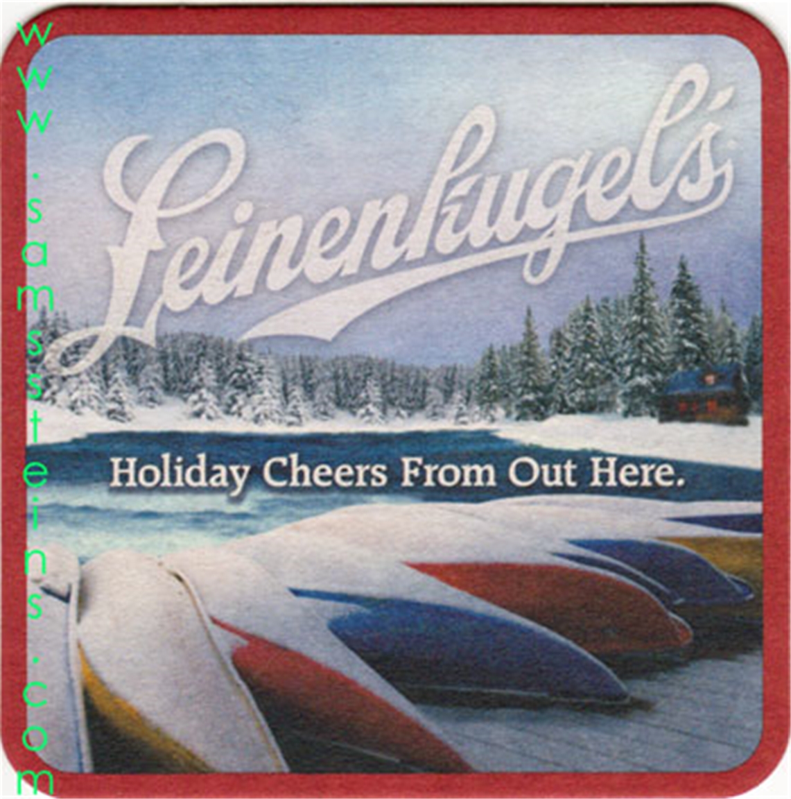 Leinenkugel's Holiday Cheers Beer Coaster