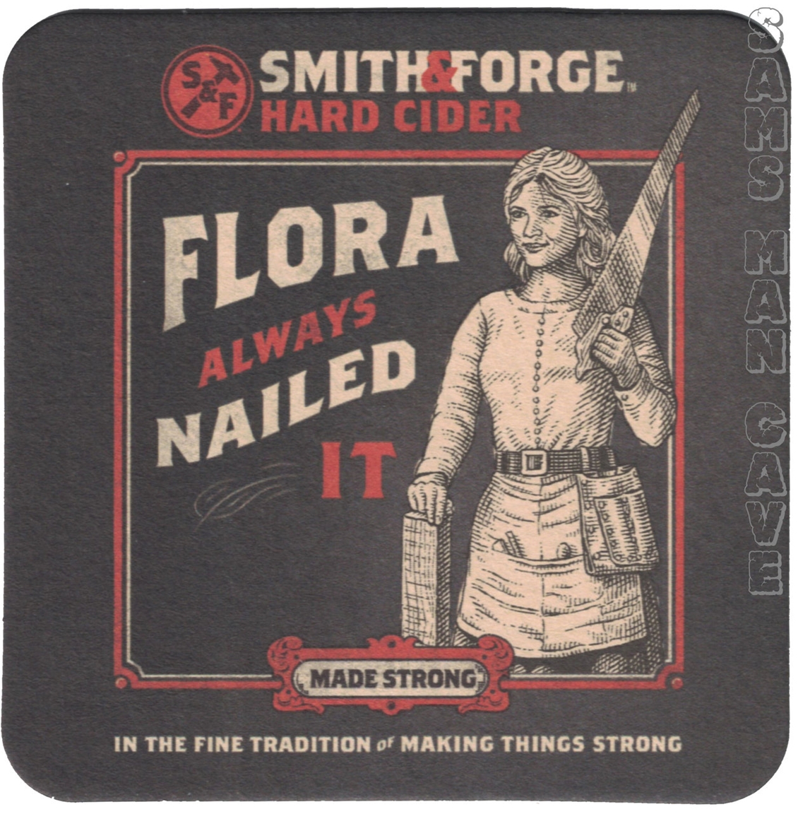 Smith & Forge Hard Cider Flora Beer Coaster
