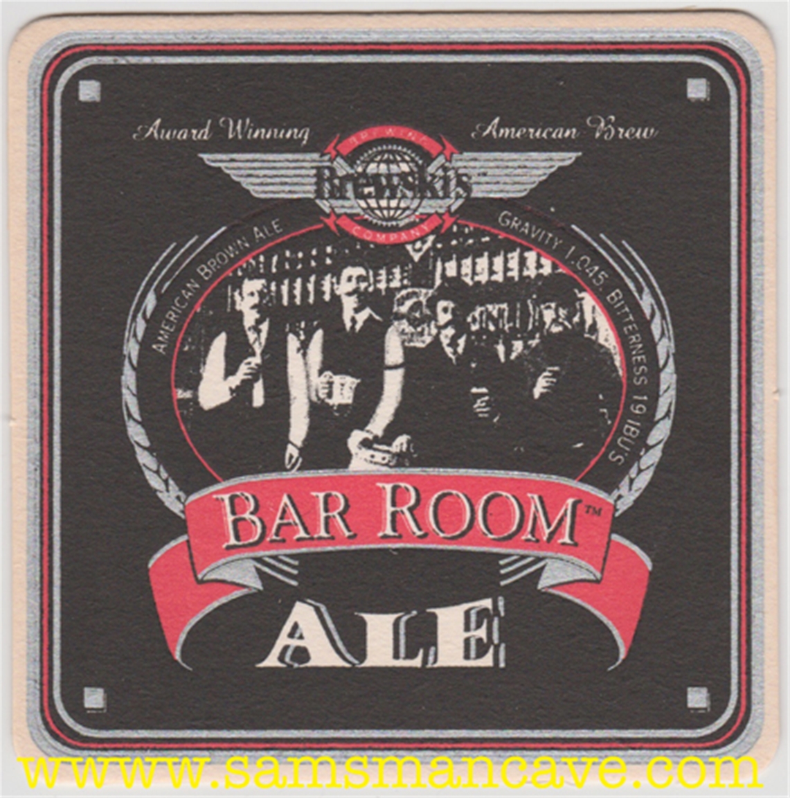 Brewski's Bar Room Ale Beer Coaster