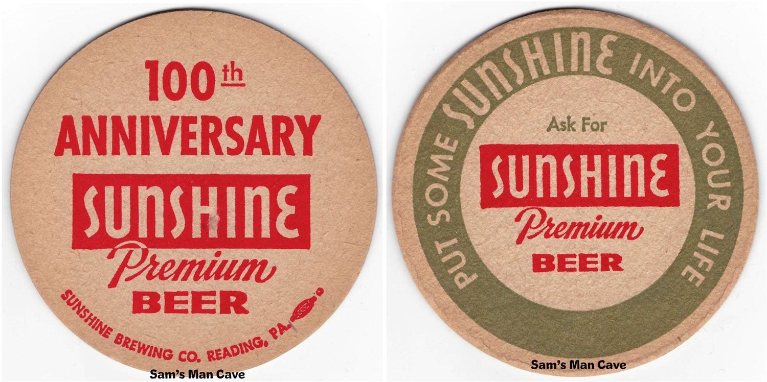 Sunshine 100 Anniversary Beer Coaster