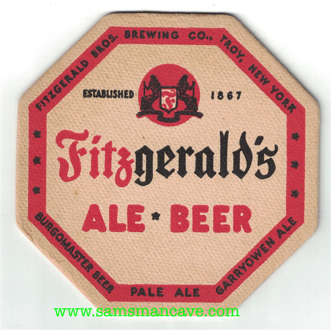 Fitzgerald's Ale Beer Coaster