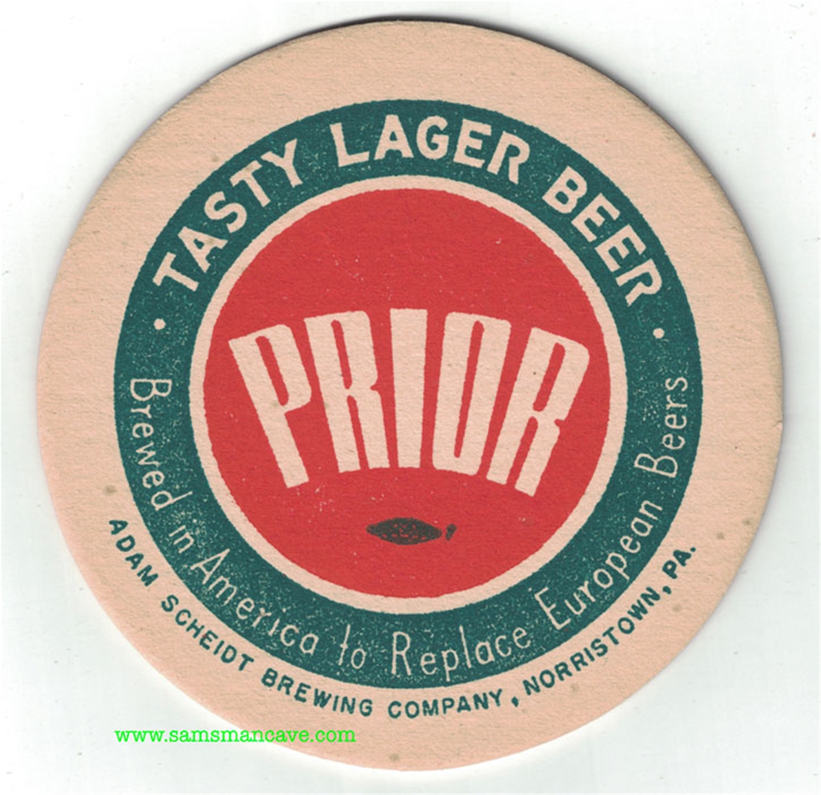 Prior Tasty Lager Beer Coaster