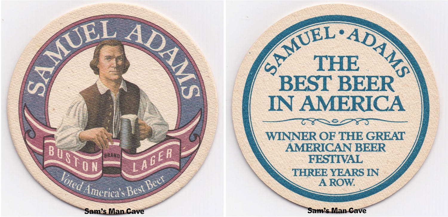 Samuel Adams Boston Lager Beer Coaster