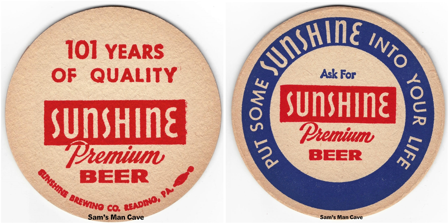 Sunshine 101 Years Beer Coaster