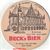 Beck's Bier Bremen Beer Coaster front of coaster