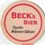 Beck's Bier Bremen Beer Coaster back of coaster