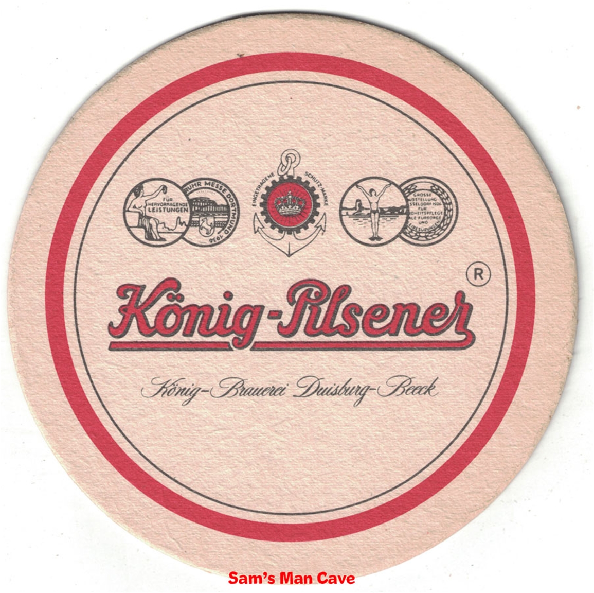 Konig Pilsener Beer Coaster
