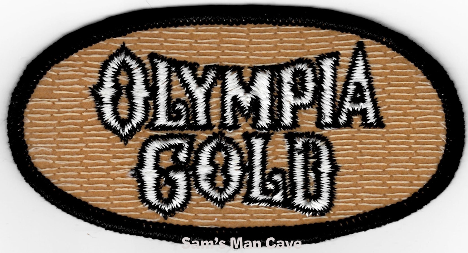 Olympia Gold Beer Patch front of patch