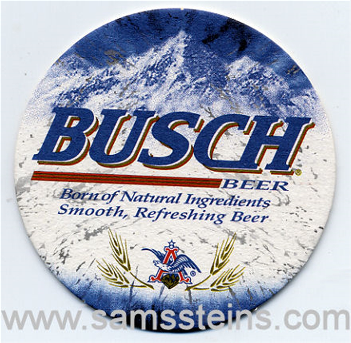 Busch Round Beer Coaster