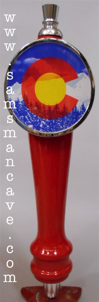 Colorado State Flag Tap Handle
