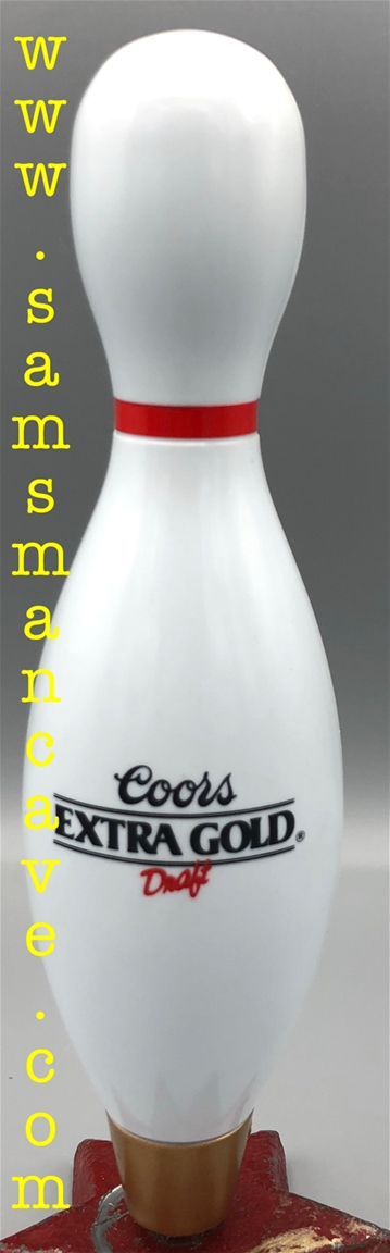 Coors Extra Gold Bowling Pin Tap