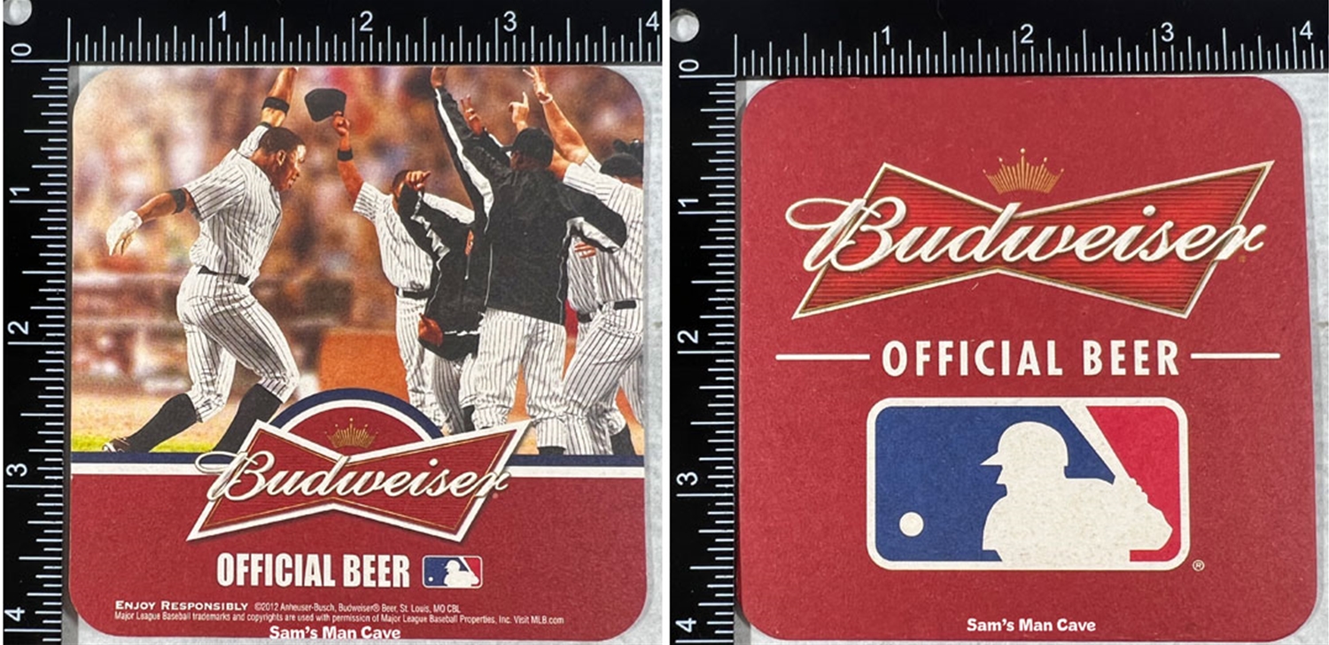 Budweiser MLB Official Beer Coaster