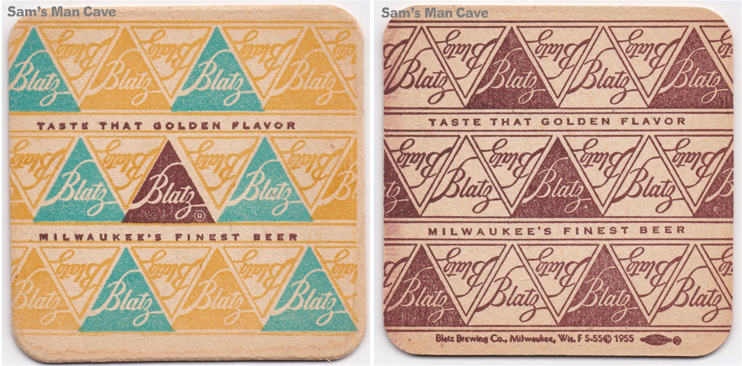 Blatz Golden Flavor Beer Coaster