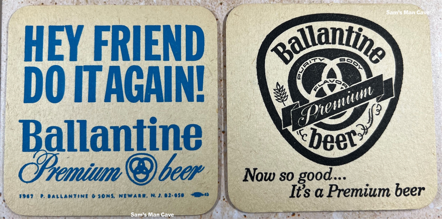 Ballantine Hey Friend Beer Coaster
