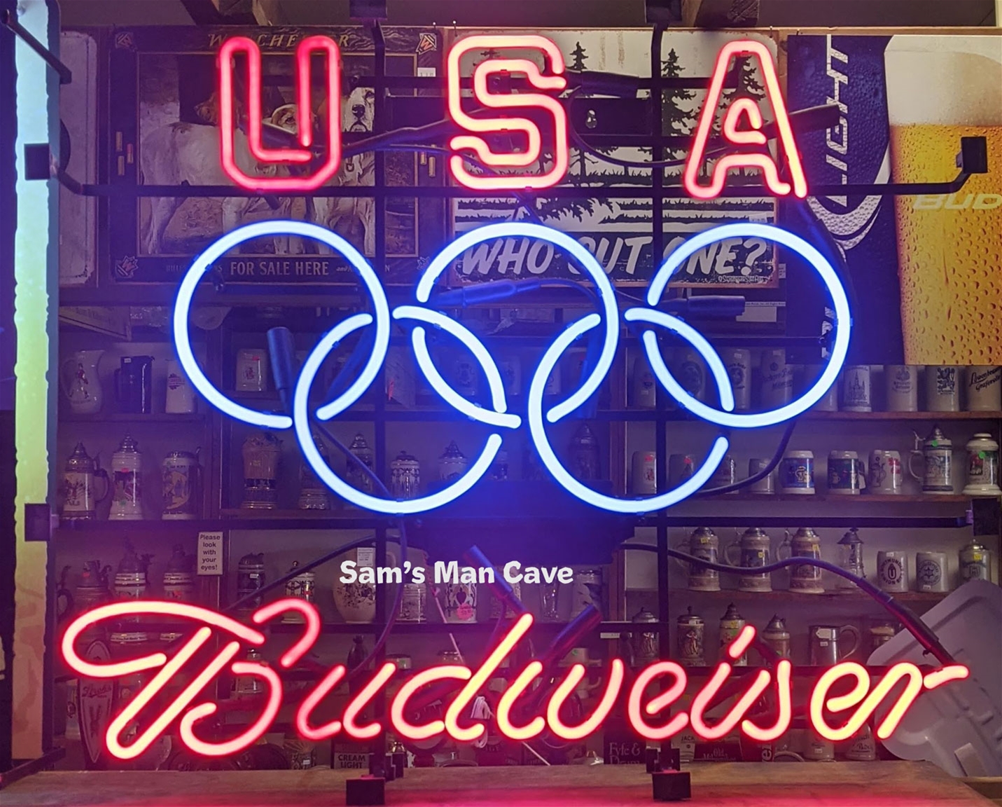 Budweiser USA Olympic Neon