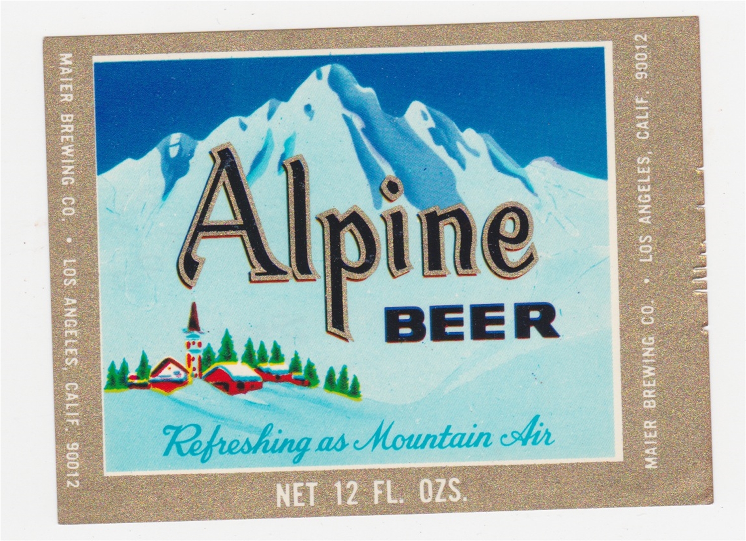 Alpine Beer Label