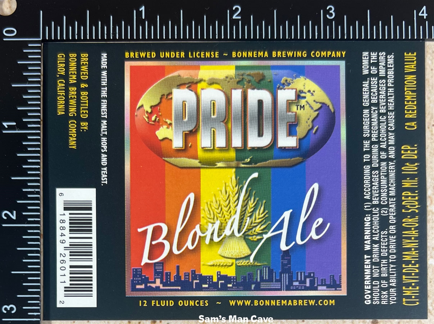 Pride Blond Ale Beer Label
